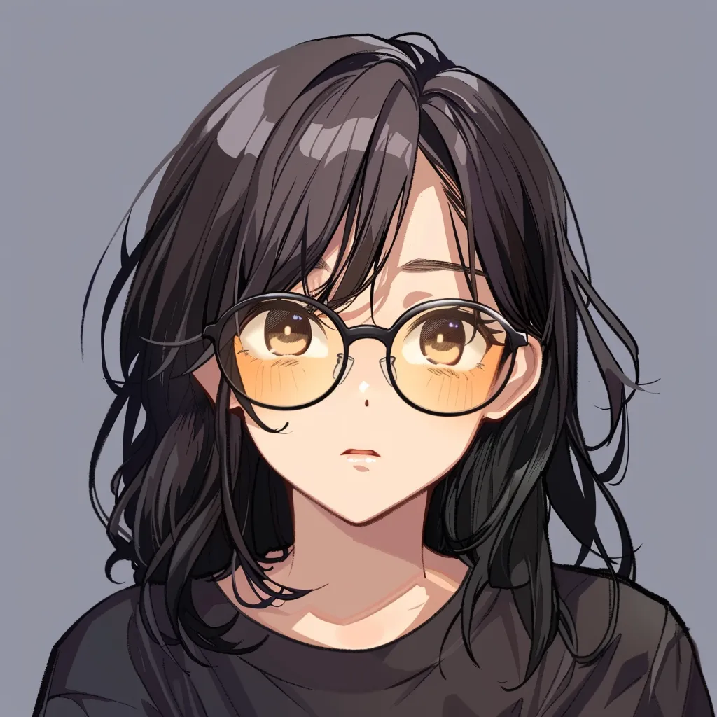 animated anime pfp glasses, yoimiya, bungou, unknown, megumi