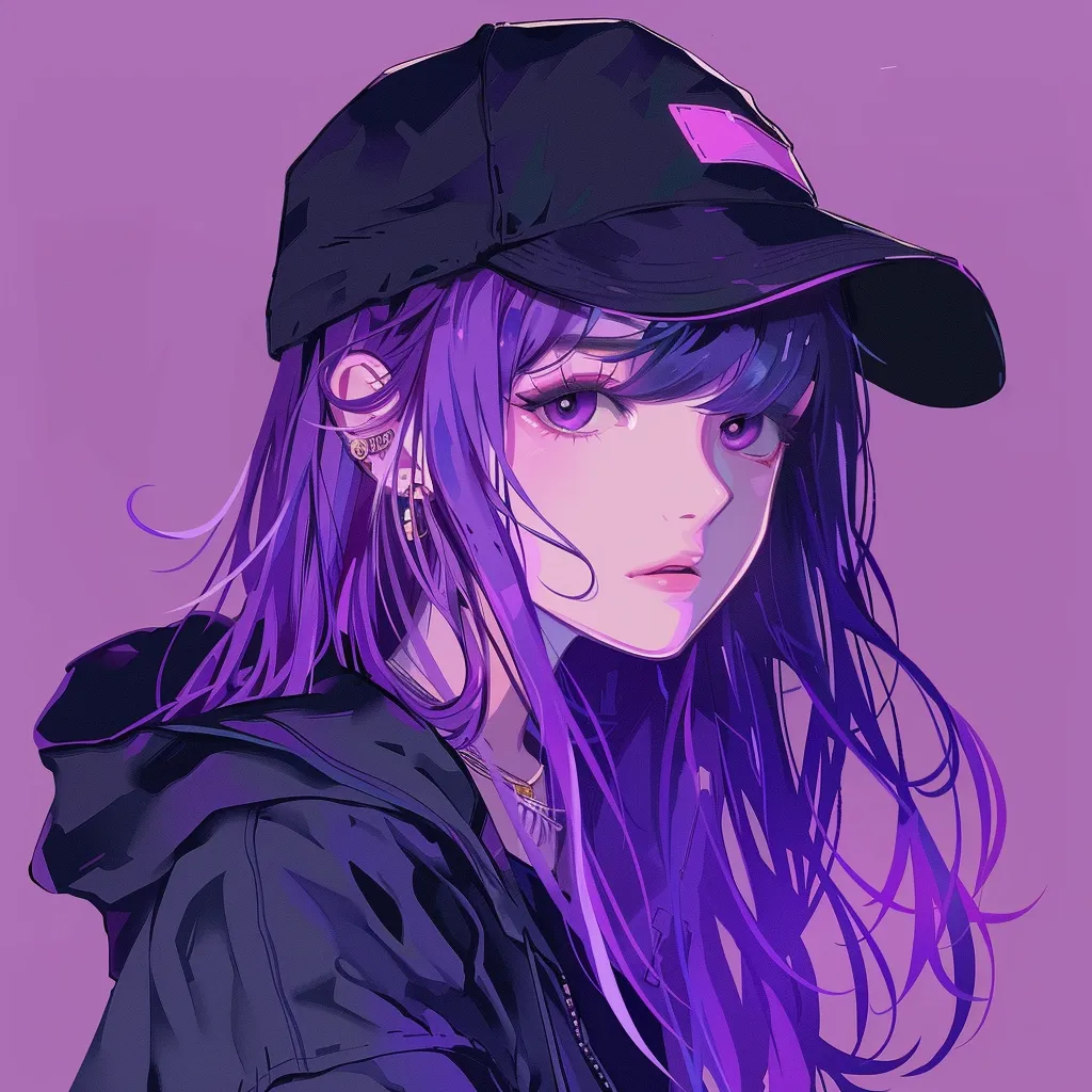 purple anime pfp pinterest