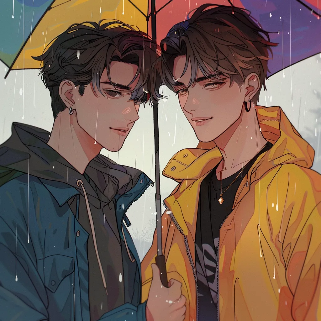 gay anime couple pfp