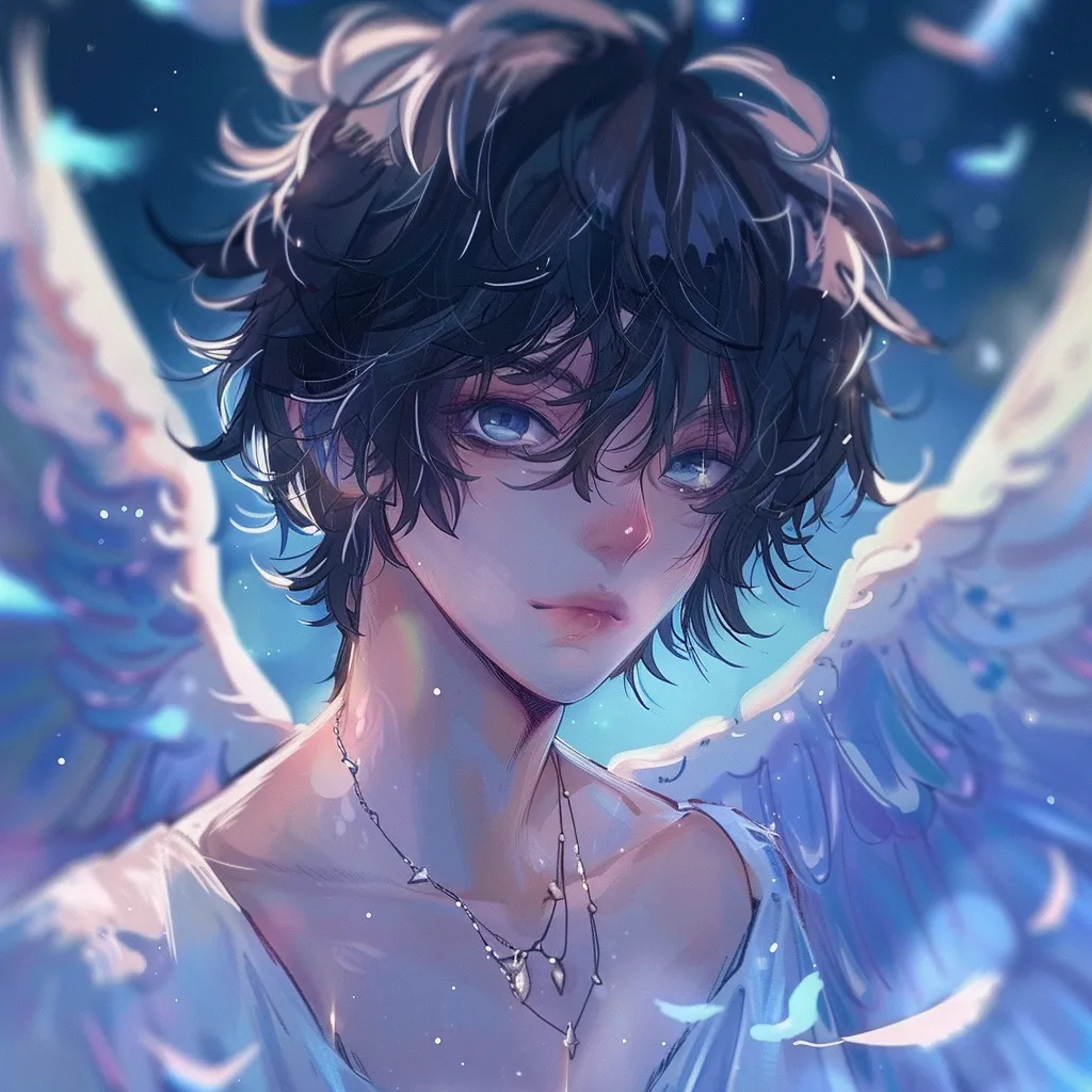 angel anime pfp angel, lucifer, tear, prince, omen