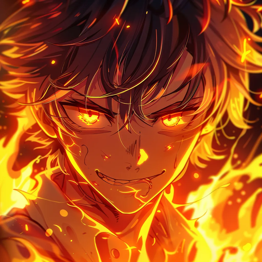 fire anime manga pfp