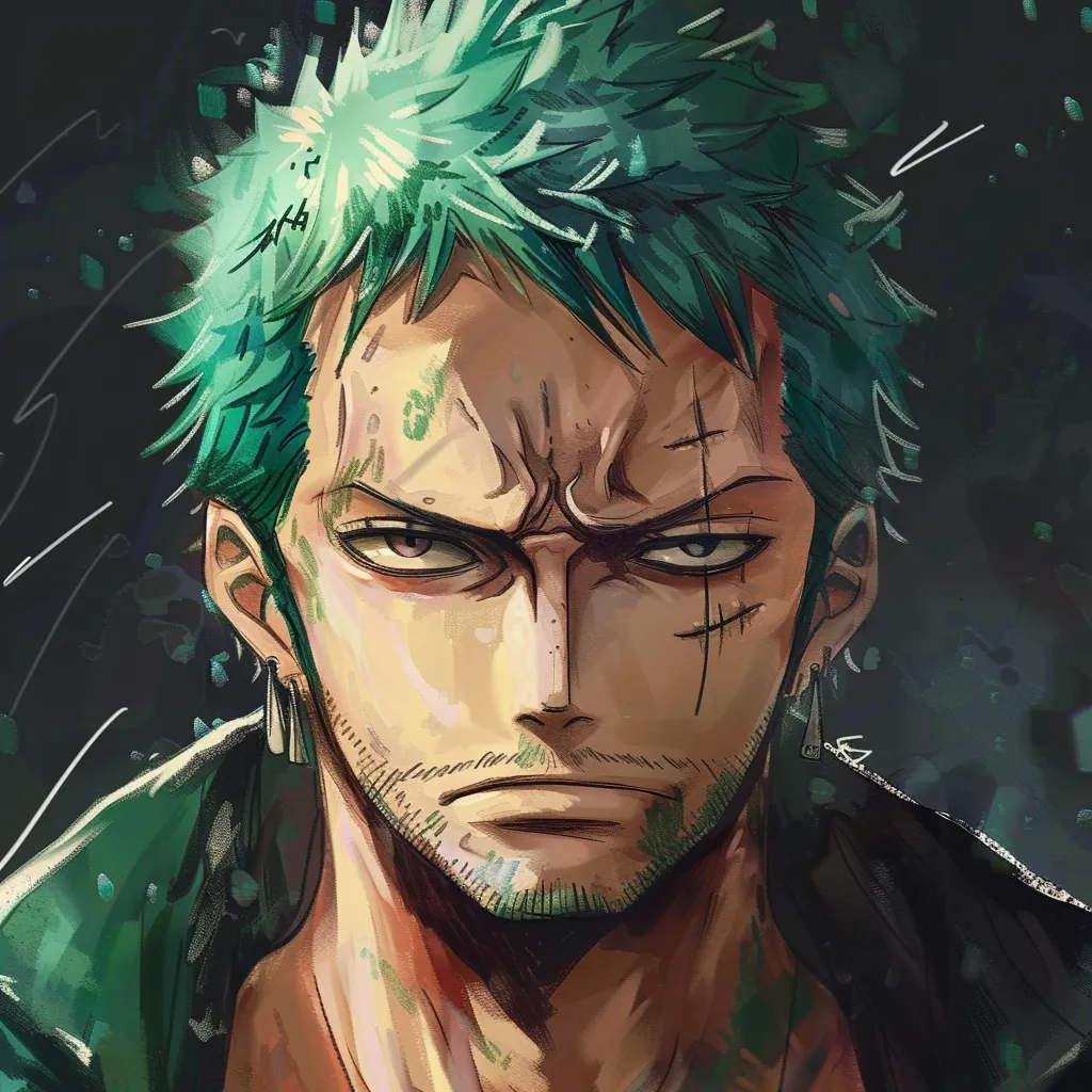 zoro have one eye cute