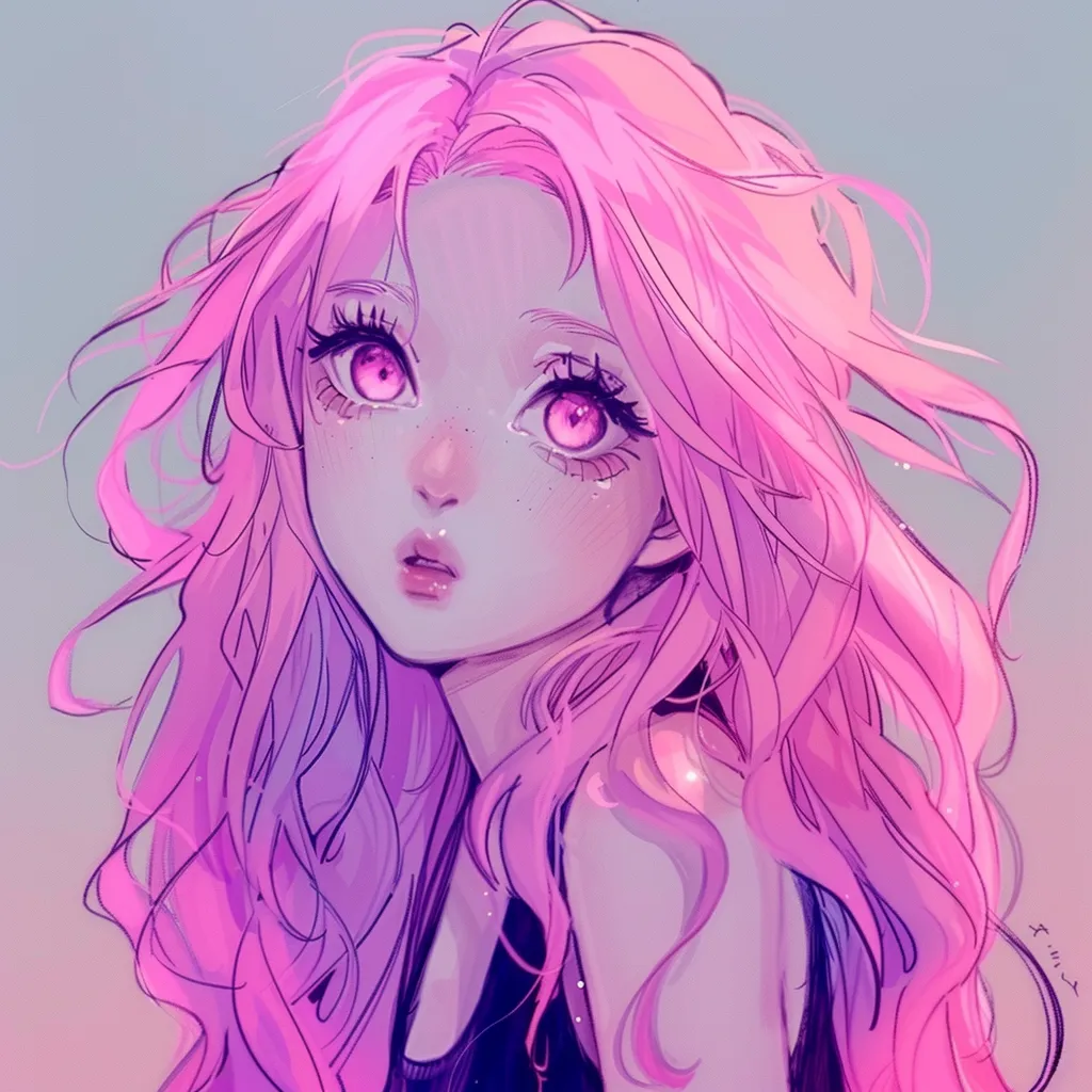 pink anime pfp pinterest