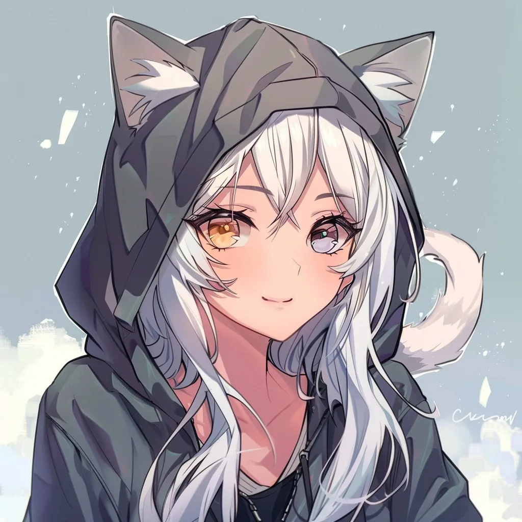 good anime pfp for dcord hoodie, fox, unknown, miko, wolf
