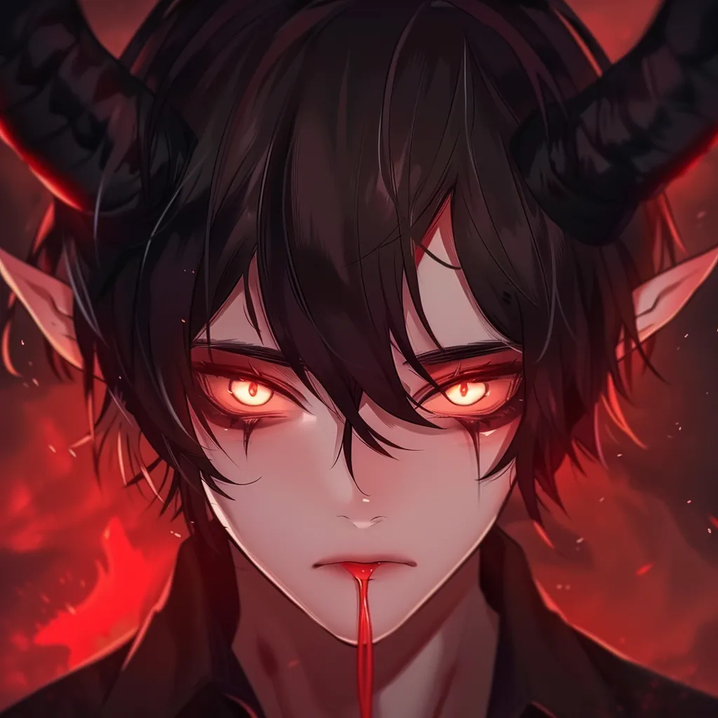 demon anime pfp boy