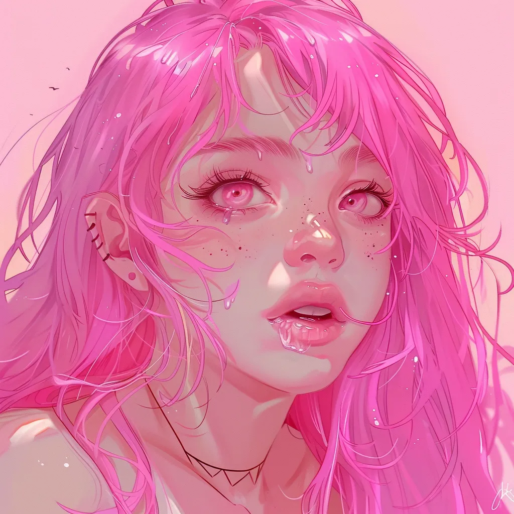 pink anime pfp girl