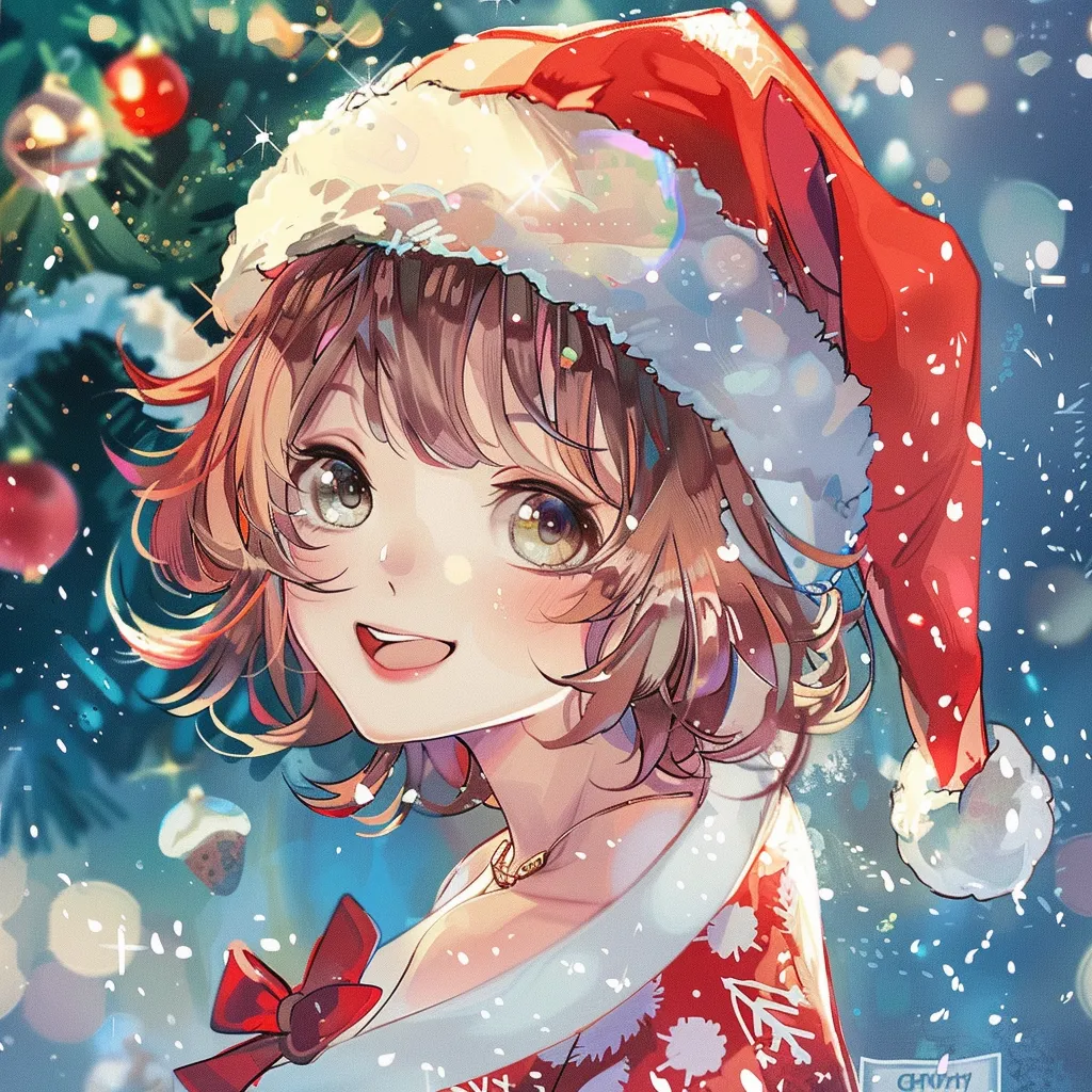 christmas pfp anime cute
