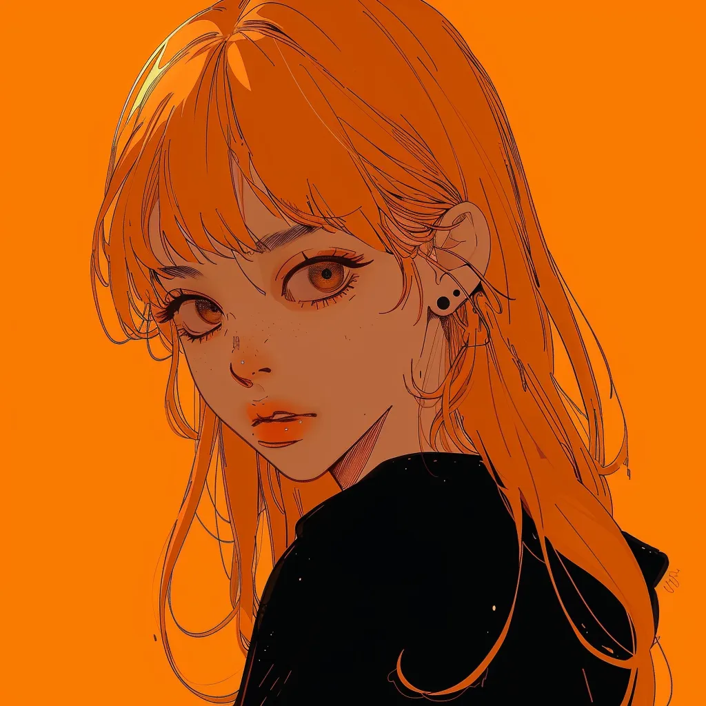 orange anime pfp orange, lisa, orihime, nami, girl