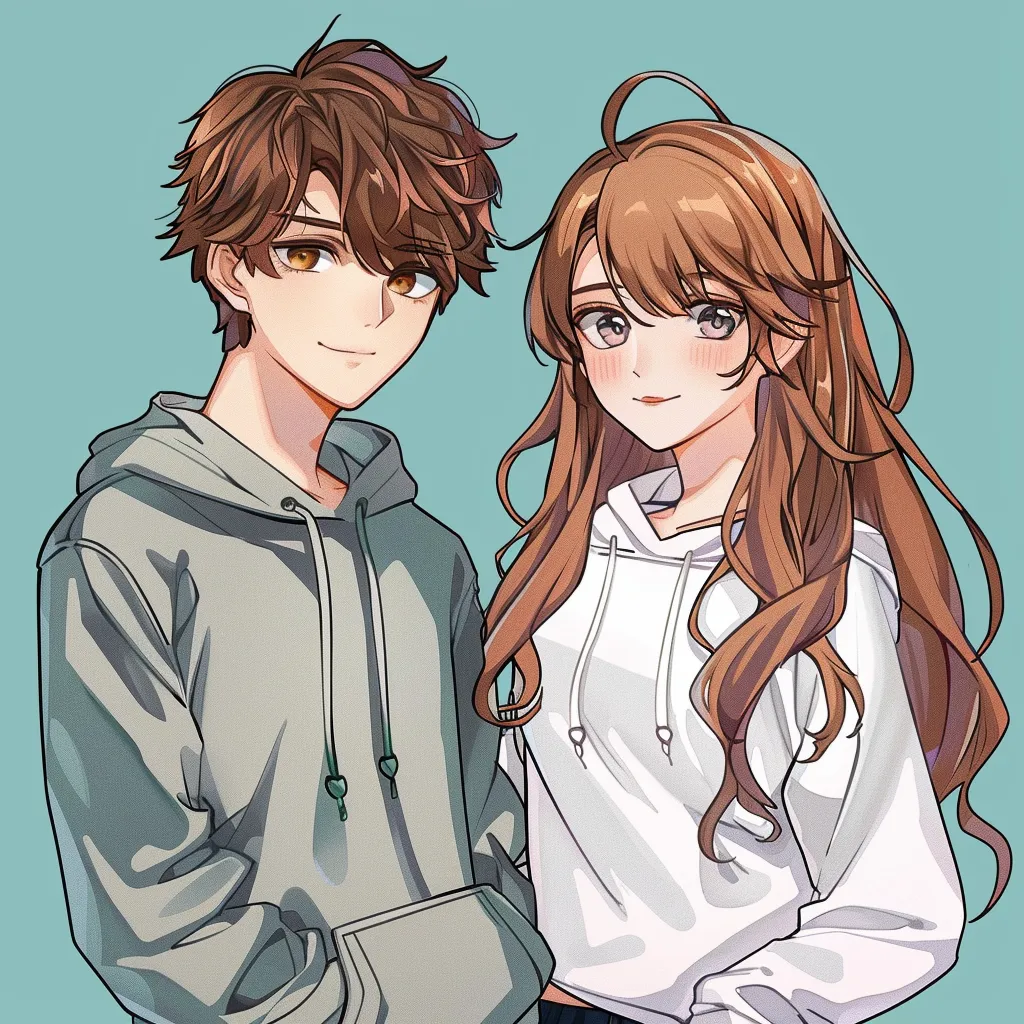 cute matching pfp for best friends boy and girl