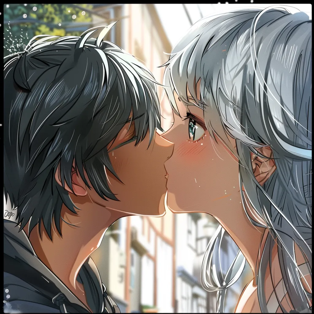 anime matching pfp kissing