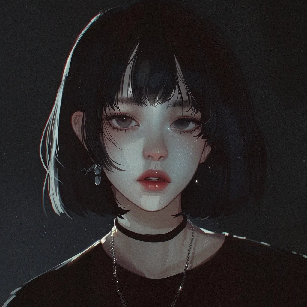 dark aesthetic anime pfp matching