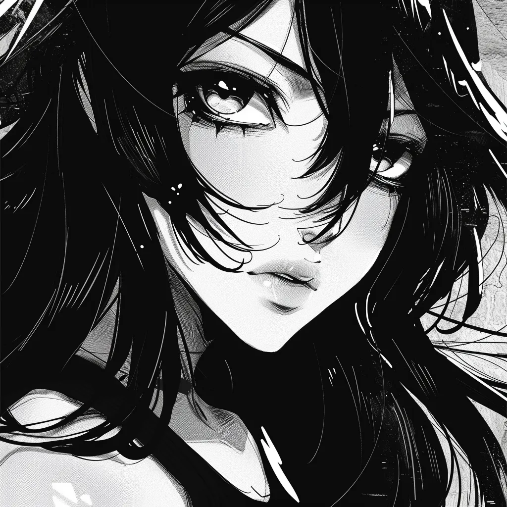 black and white anime pfp pinterest