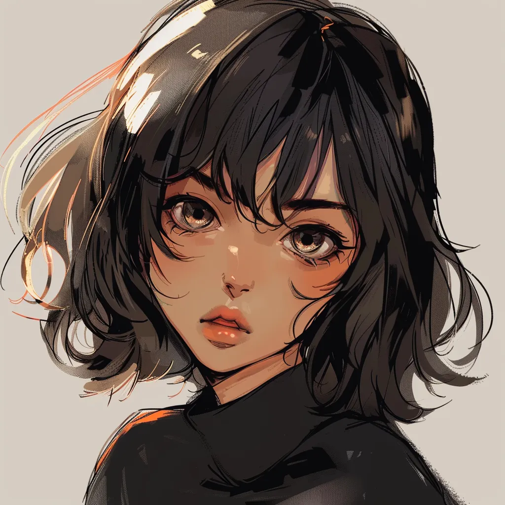 hd anime pfp study, kuromi, stray, girl, kitty