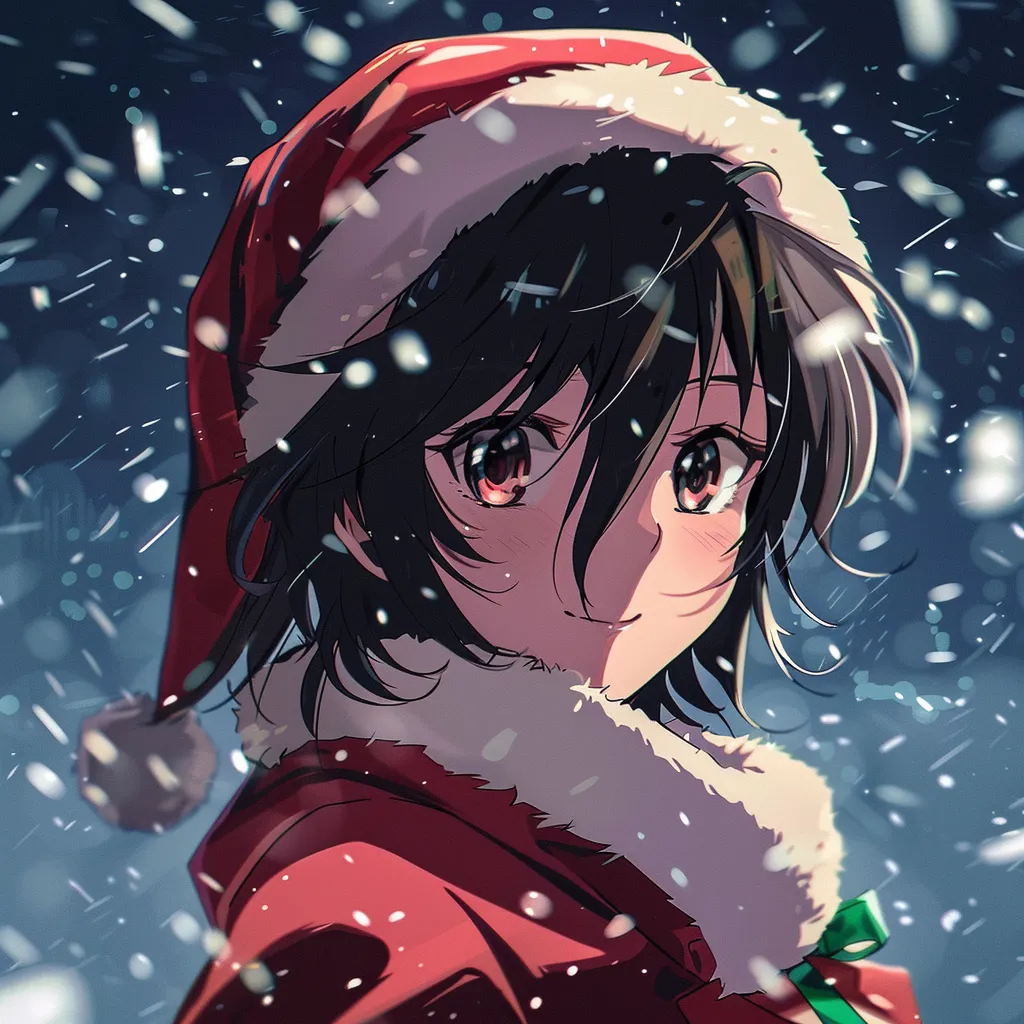 christmas themed anime pfp