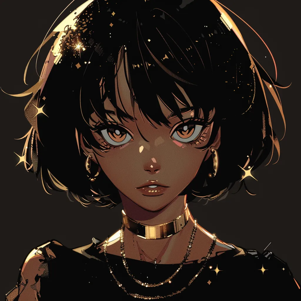 black anime pfp for discord