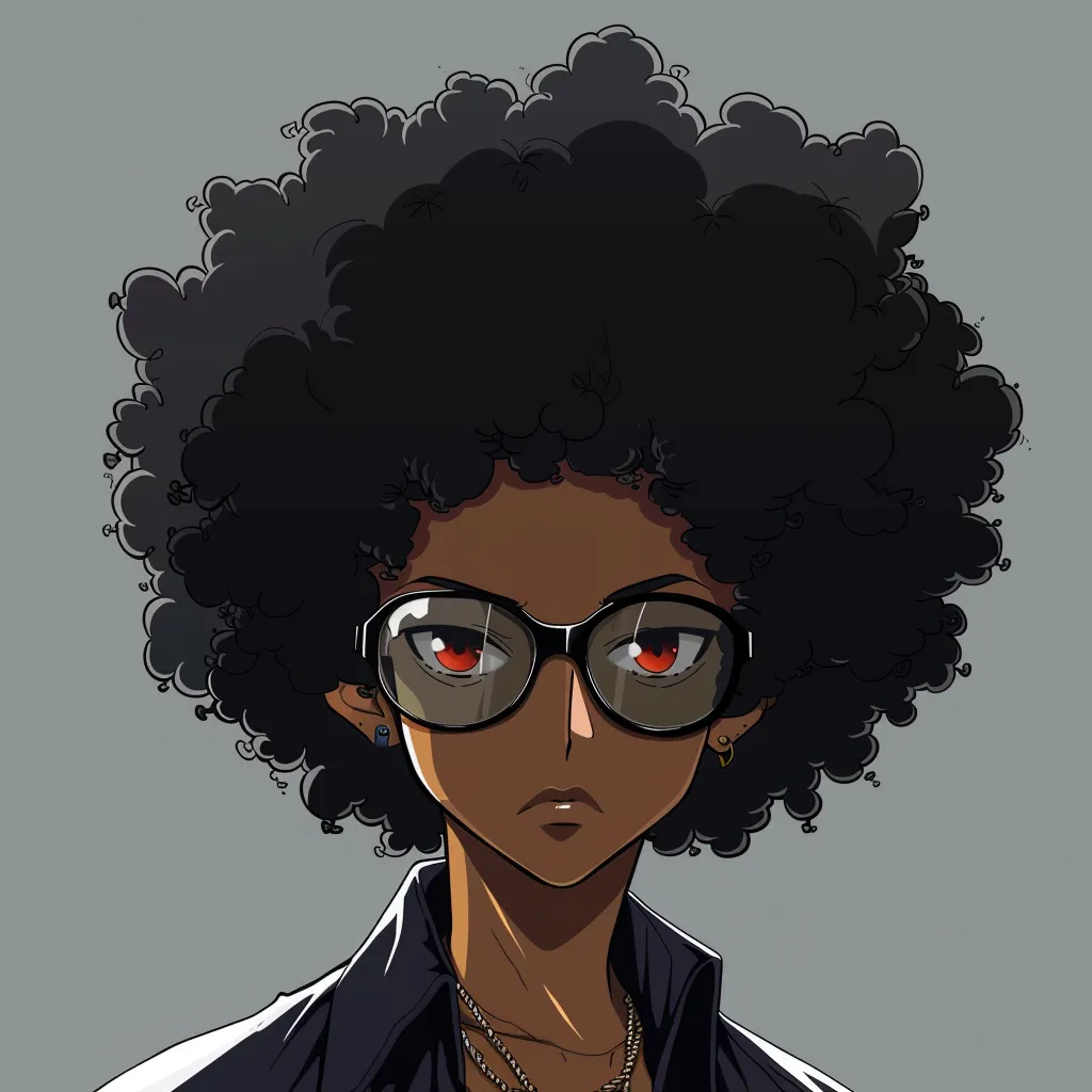 afro hair pfp