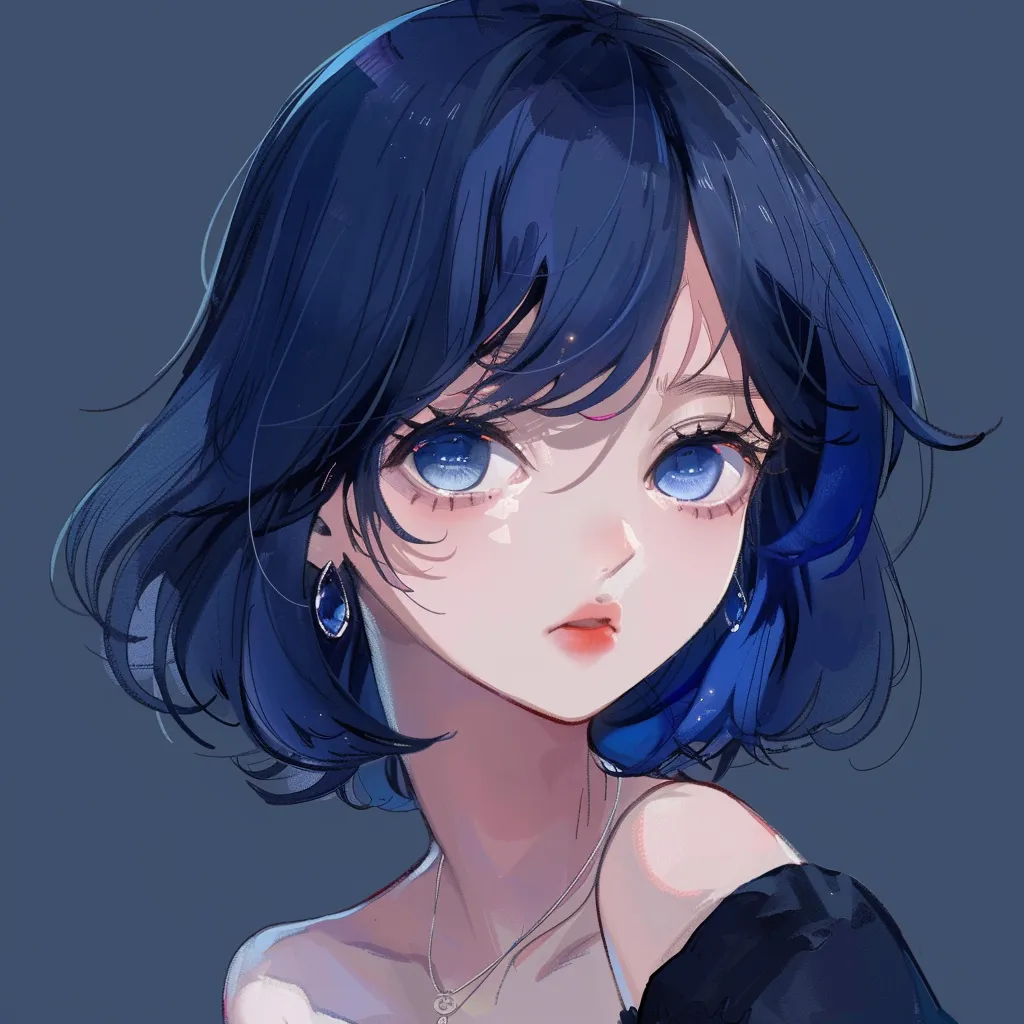 cute dark blue pfp