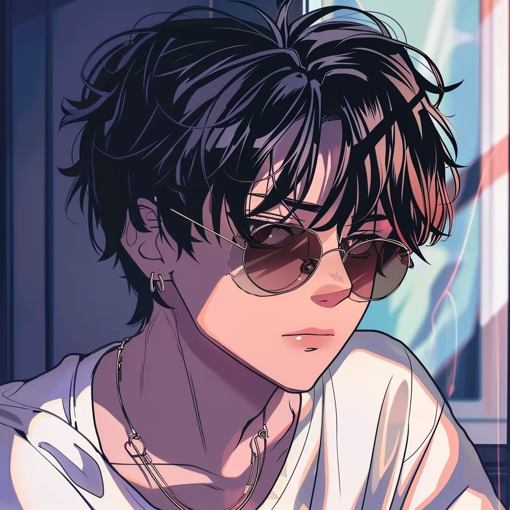 anime pfp tiktok eren, sunglasses, lofi, glasses, muichiro