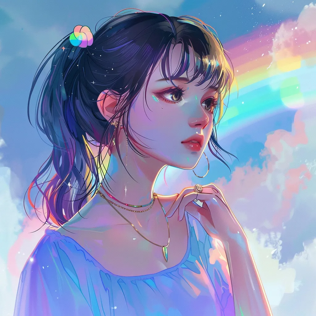 cute rainbow  for instagram