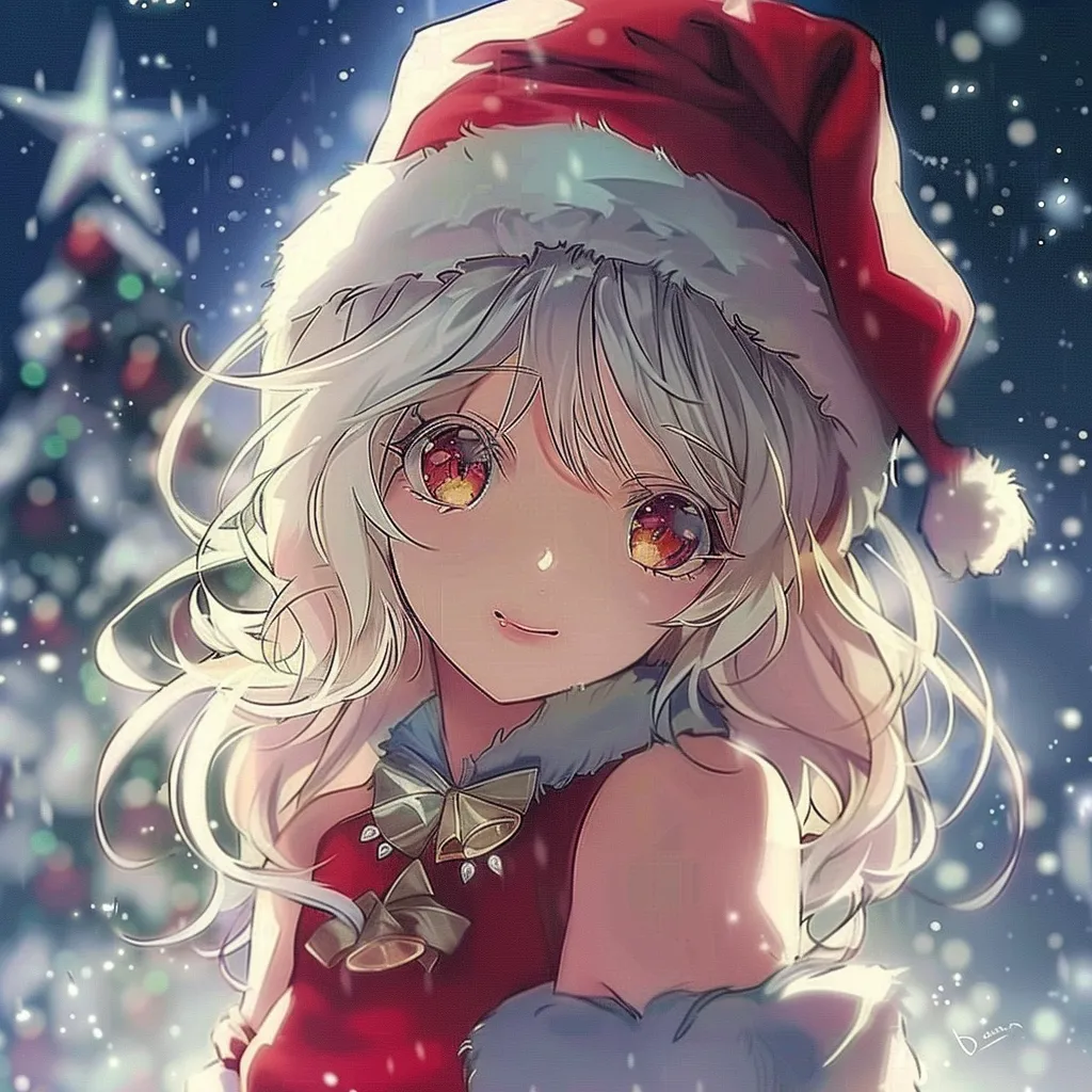 christmas anime pfp pinterest