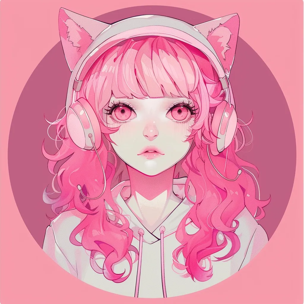 pink anime pfp discord