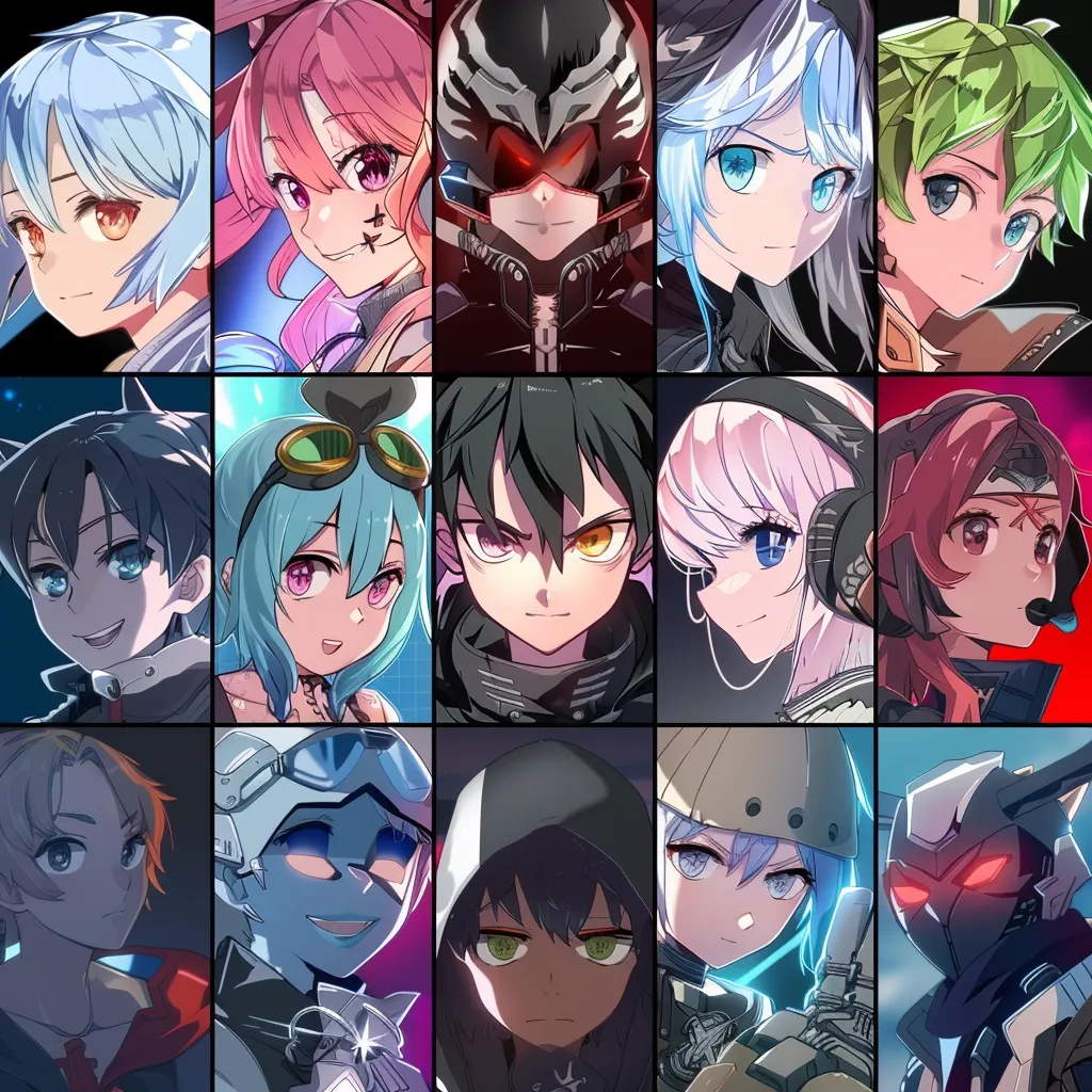 low quality anime pfp characters, overwatch, pfp, anime, ultimate