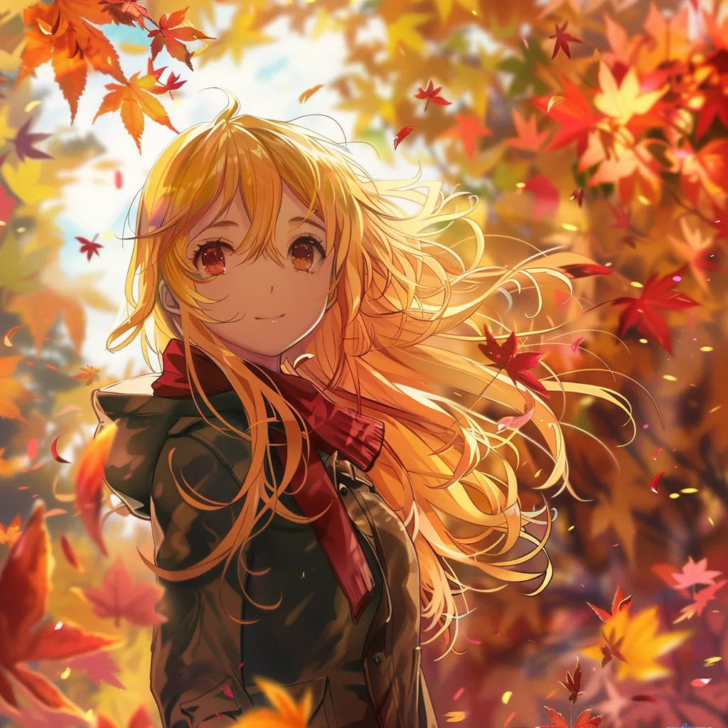 fall anime pfp fall, nazuna, shinobu, eri, yoimiya