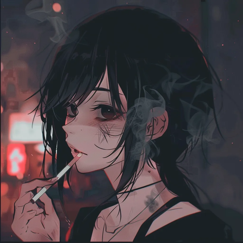 smoking anime pfp smoking, lofi, nico, uta, yato