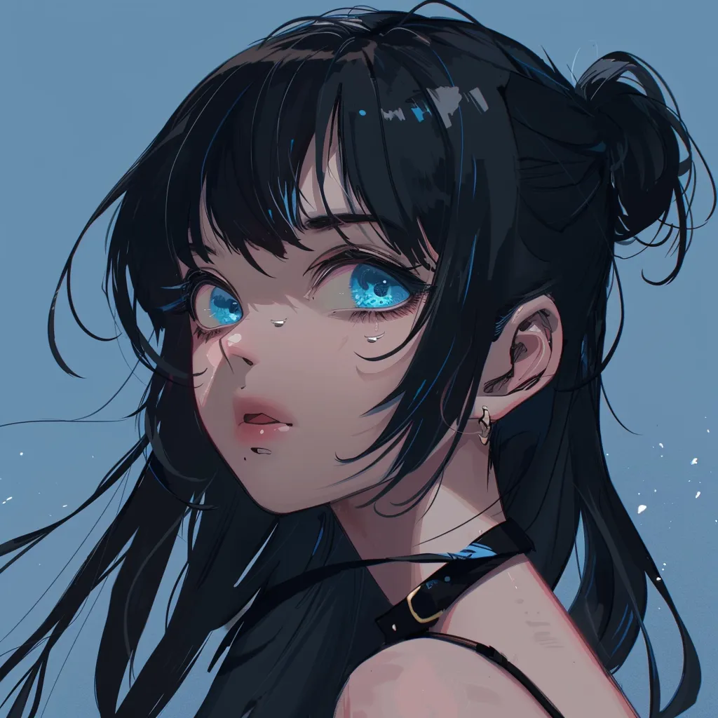 insane anime pfp tear, nico, study, kuromi, blue