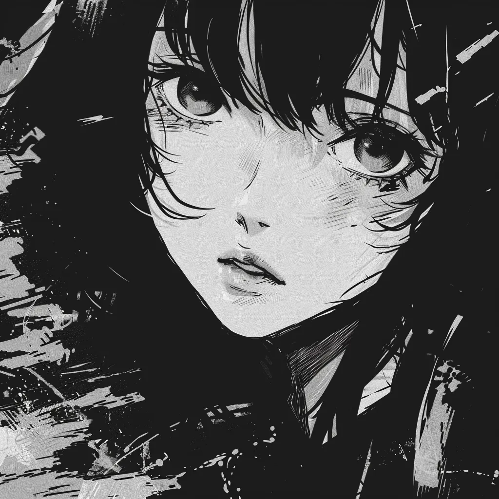 black grunge anime pfp