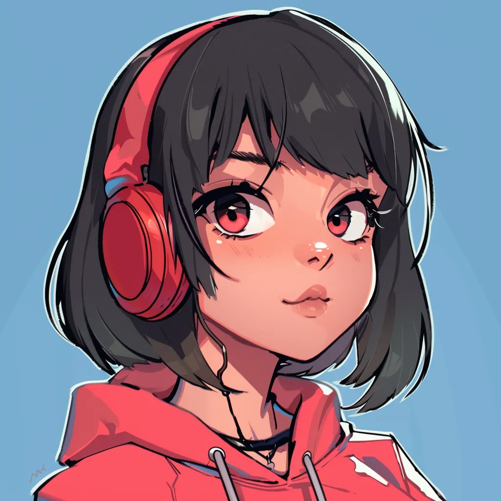 epic anime pfp hoodie, headphones, nico, megumi, cutecore