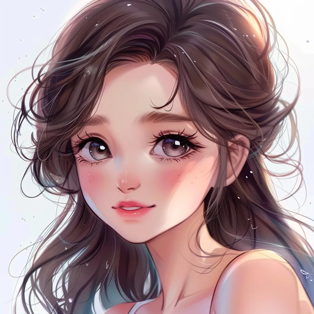 cute cartoon pfp girl