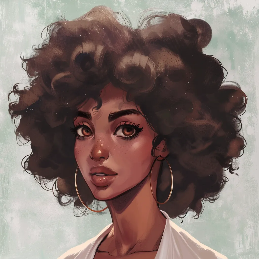 afro hair pfp