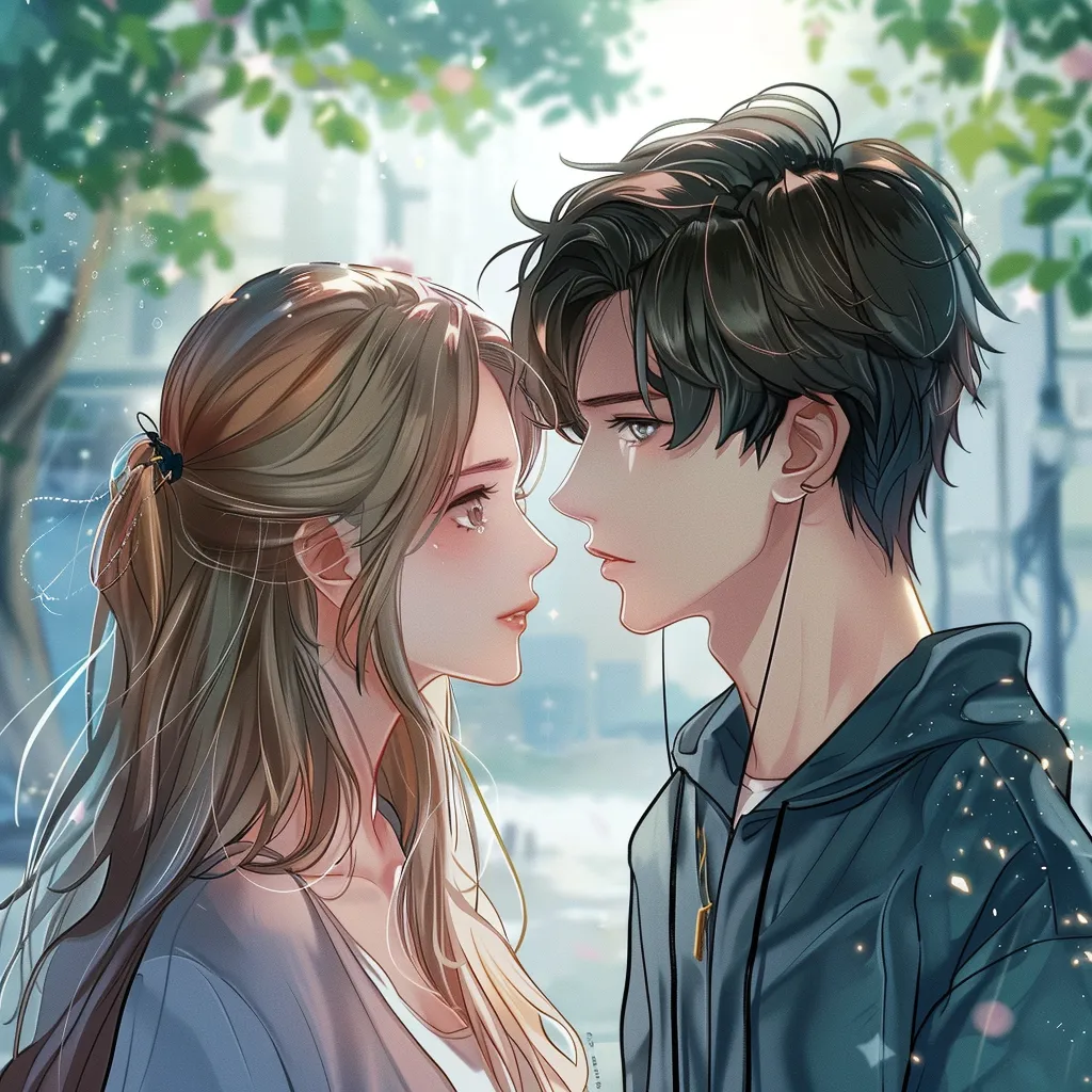 love anime pfp kissing, zenitsu, couple, rain, qiqi