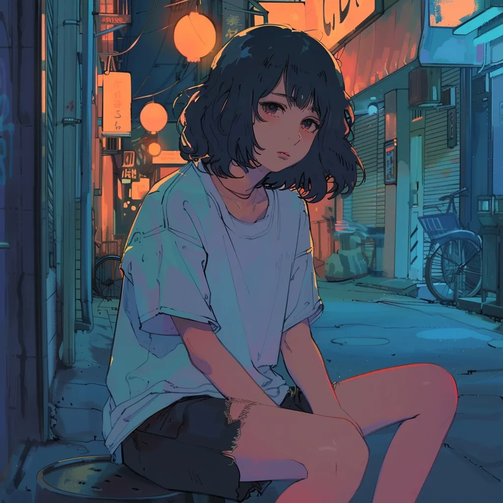 lofi anime pfp lofi, stray, tokyo, ghibli, study