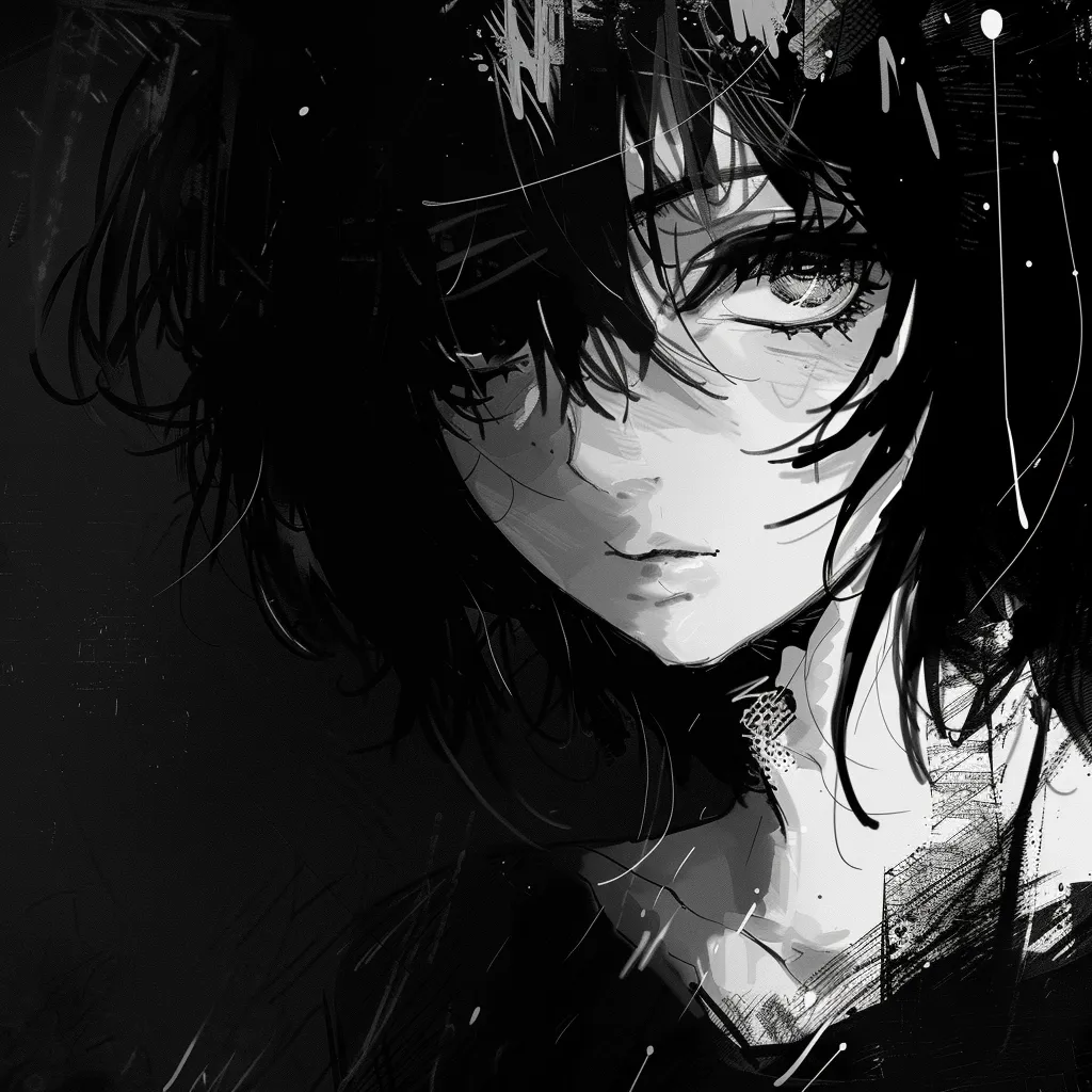 anime manga pfp dark