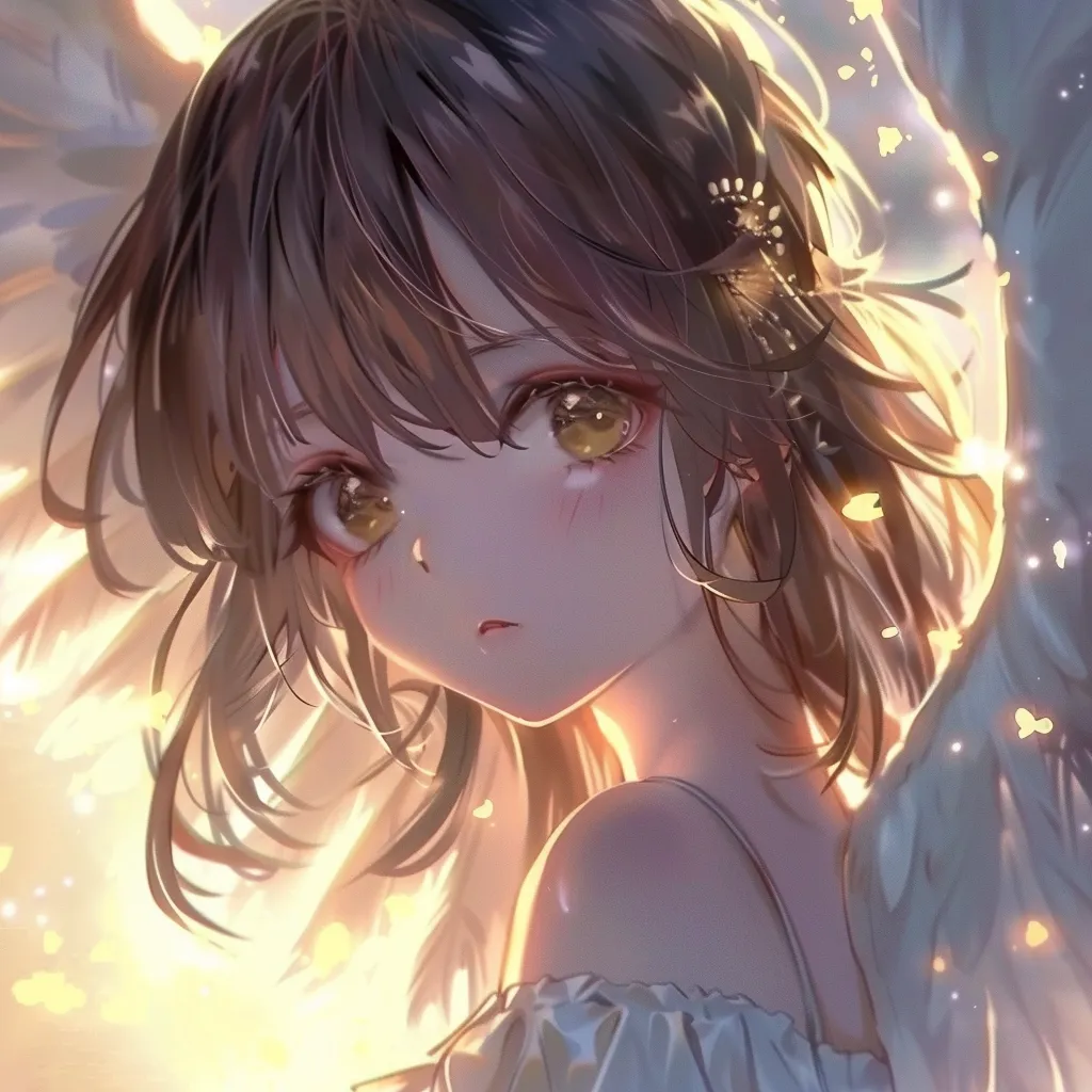 angel anime pfp angel, megumi, unknown, tear, light