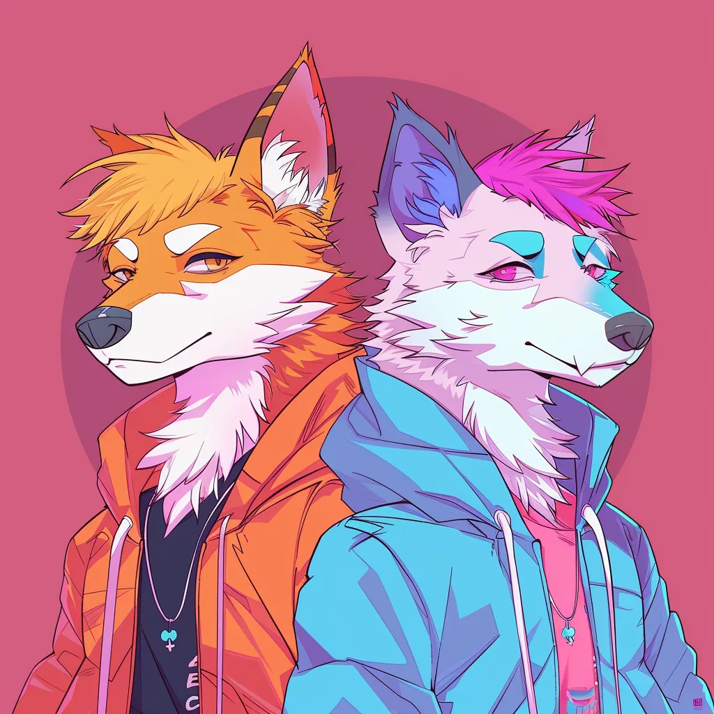 gay furry matching pfps