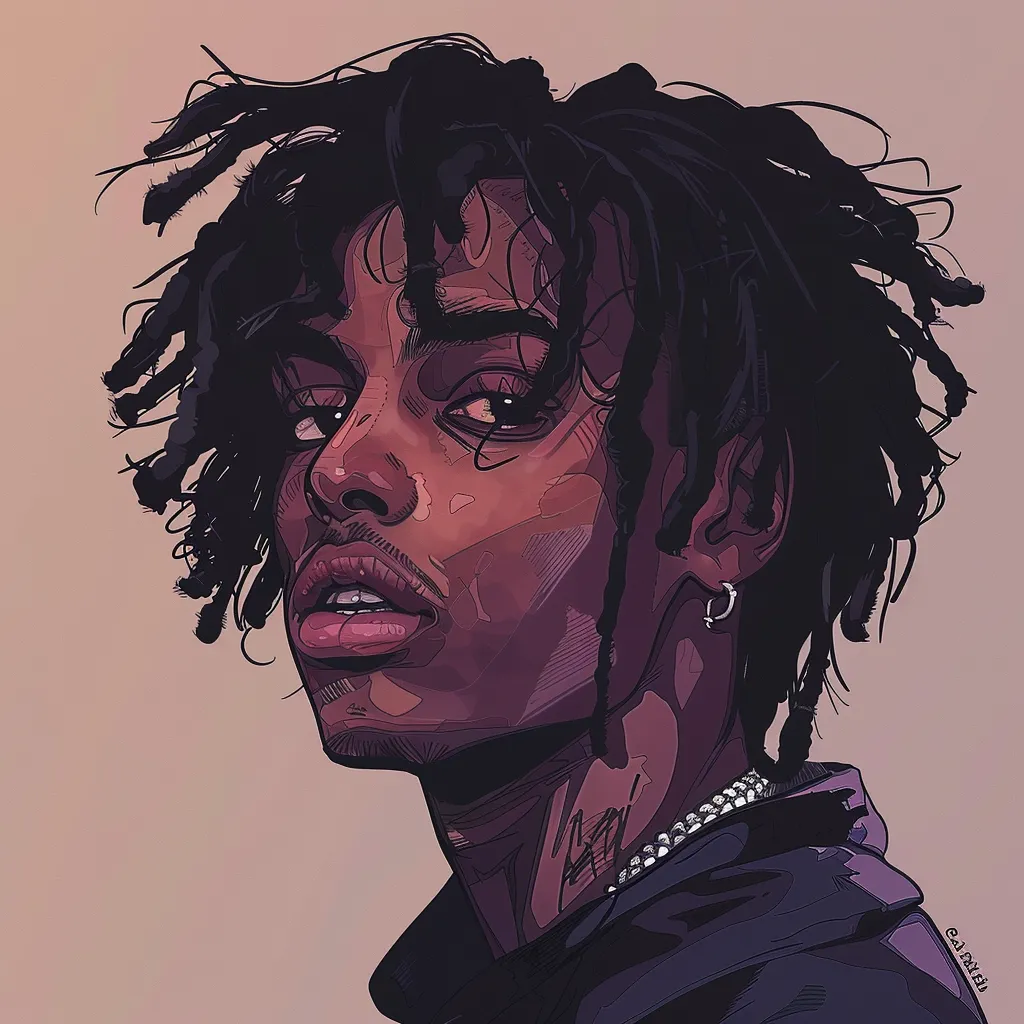 playboi carti anime pfp carti, uzi, x, icon, animated