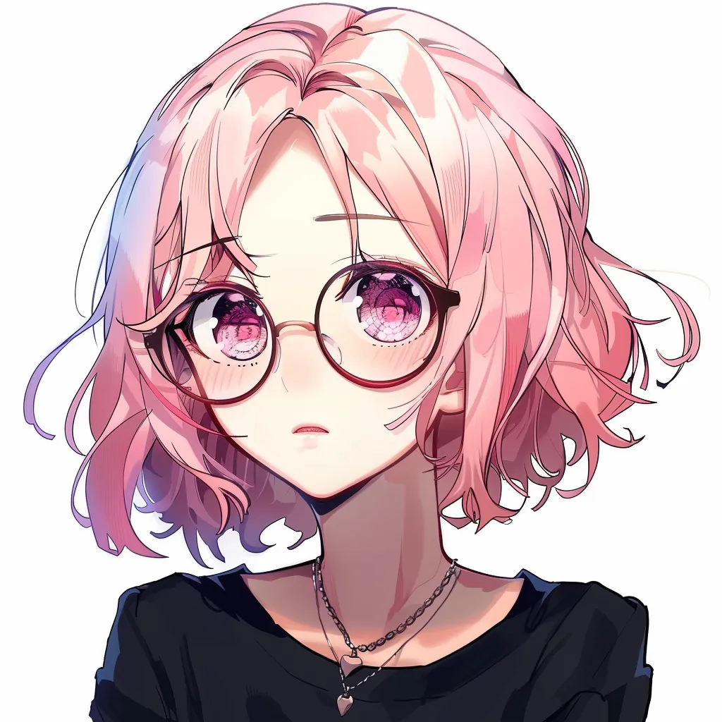 transparent anime pfp glasses, yoimiya, pink, unknown, megumi