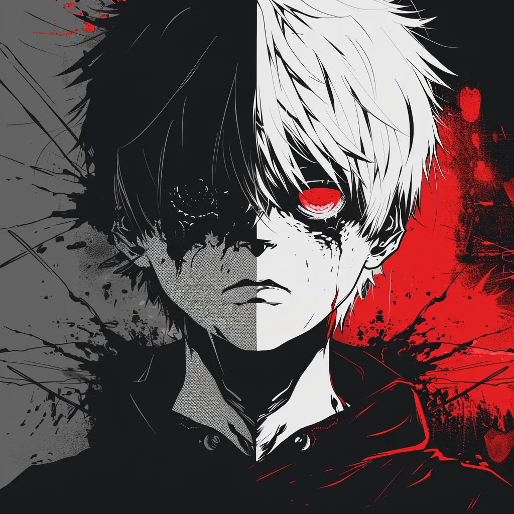 tokyo ghoul pfp manga todoroki, zero, sharingan, haikyuu, anime