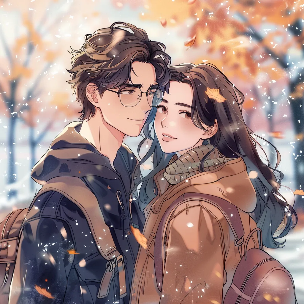 anime pfp for couples winter, fall, couple, zenitsu, bungou