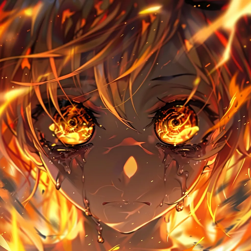 fire anime pfp