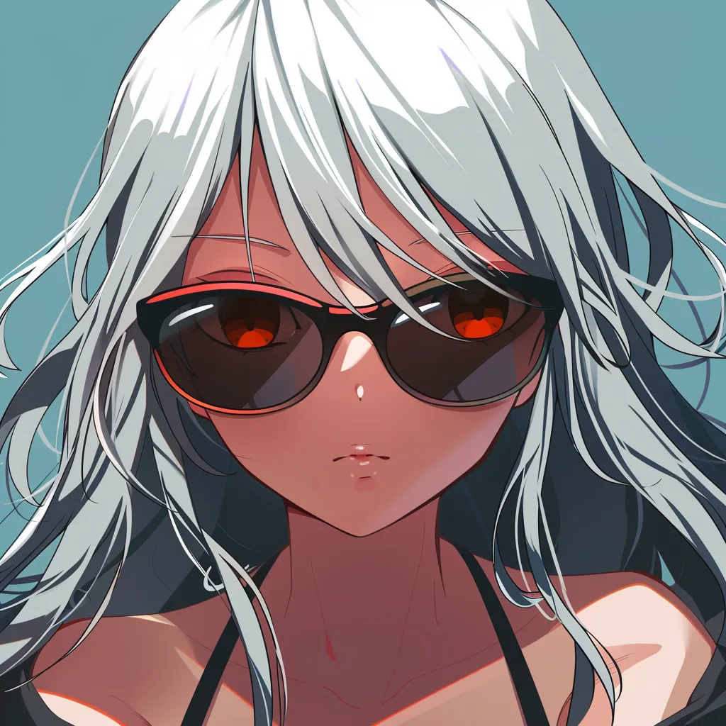 anime pfp glasses sunglasses, unknown, bungou, glasses, girl