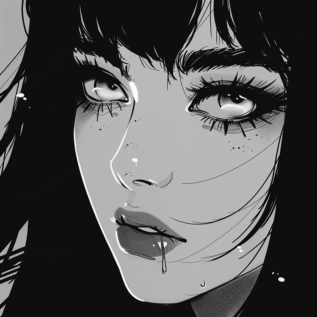 w anime pfp junji, tear, berserk, lofi, uta