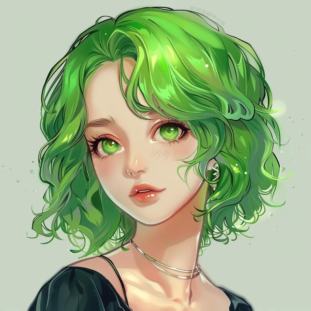 cute green pfps