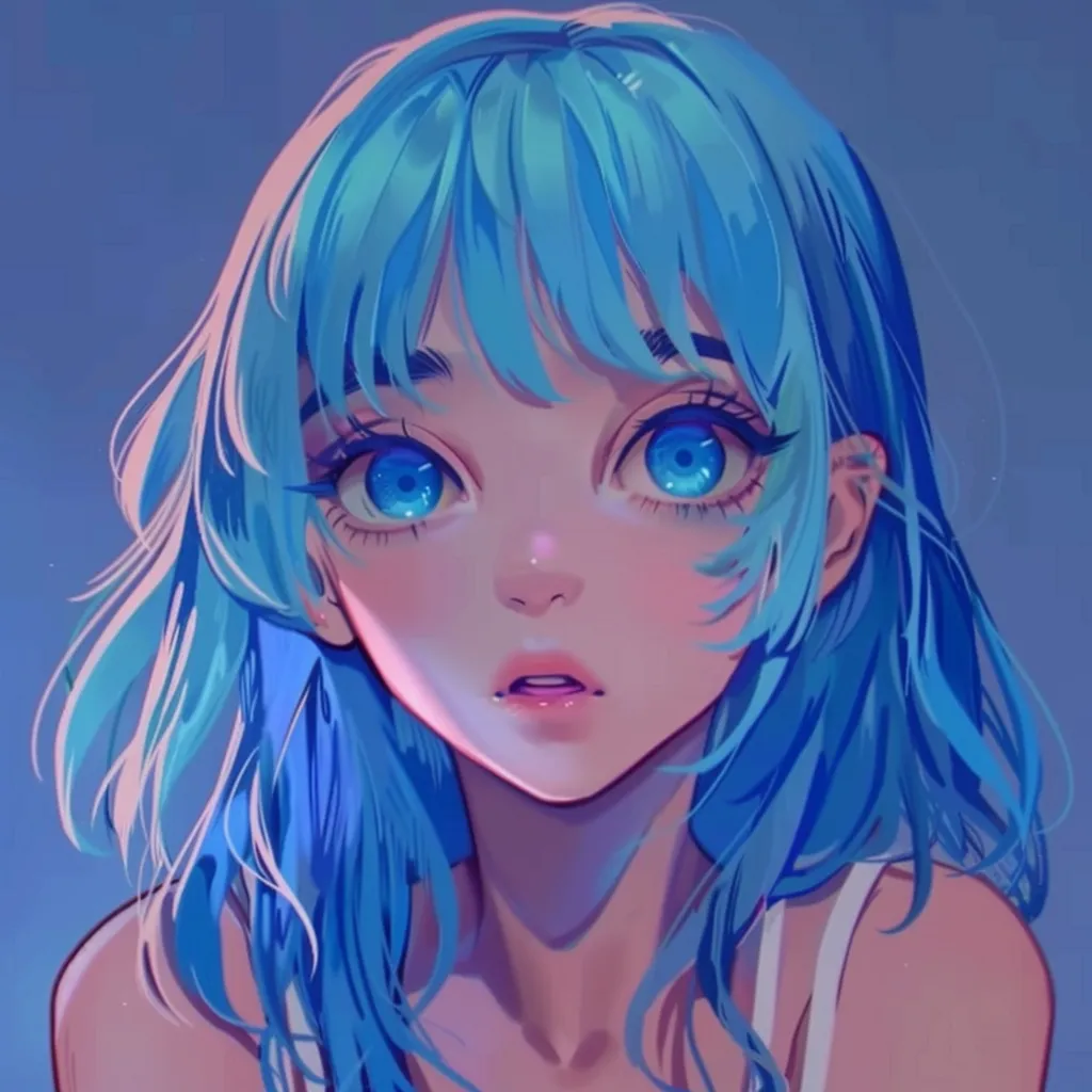 anime pfp for youtube hatsune, blue, miku, ramona, girl