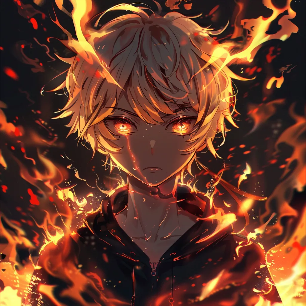 fire anime pfp boy