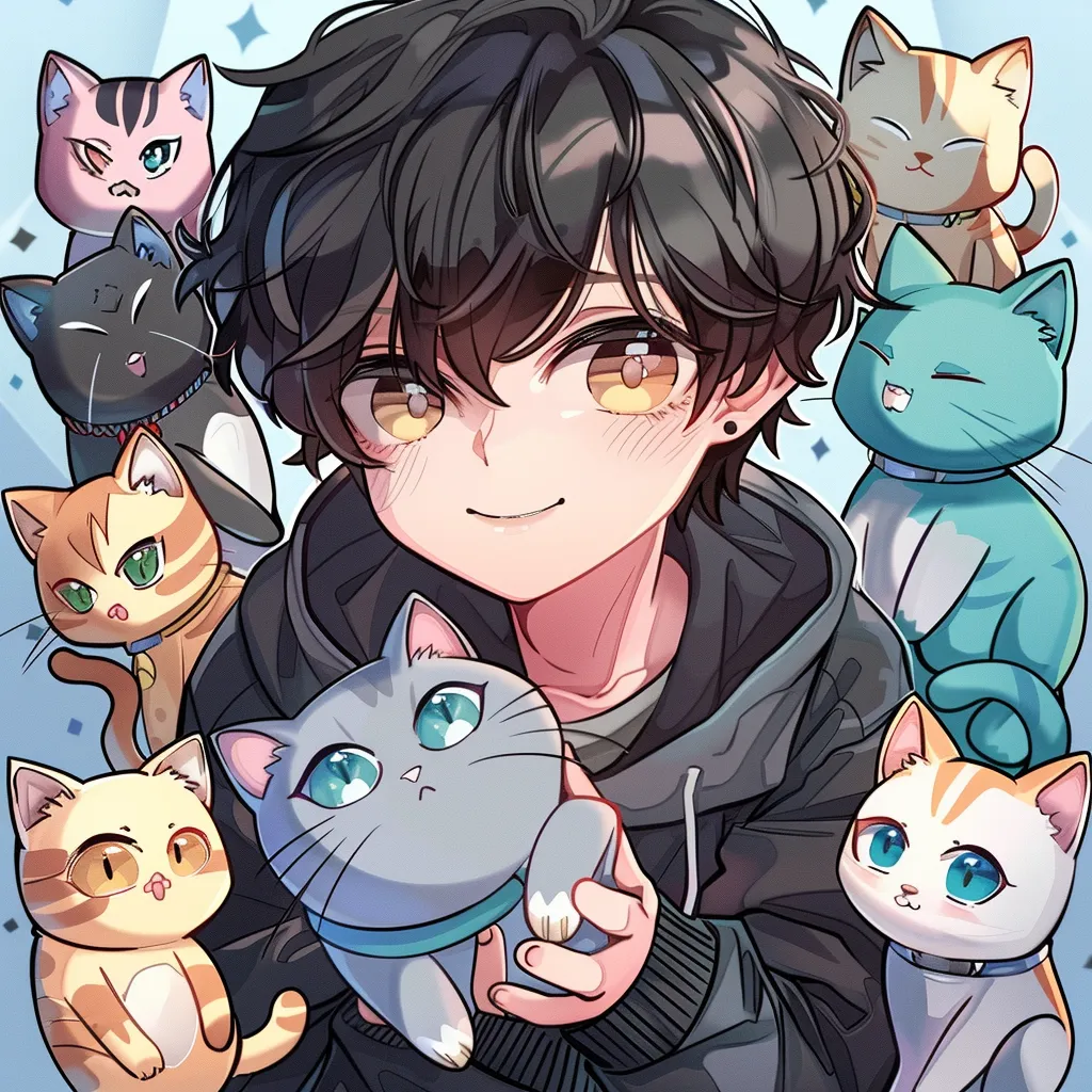 cute pfp for boys cat