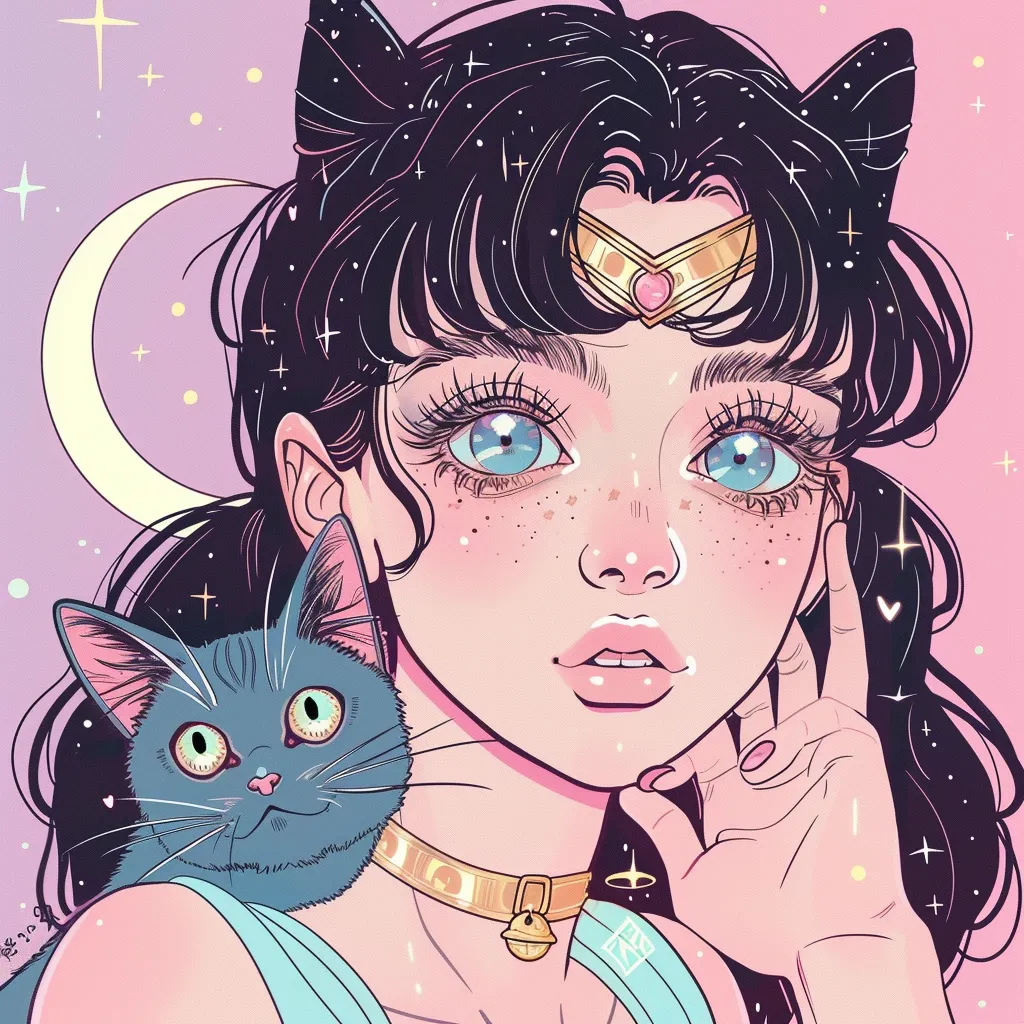 sailor moon cat pfp kitty, kitten, ramona, nico